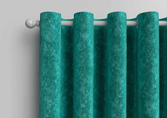 Caen Chenille, Aqua - Made to Measure Curtains - Image 12